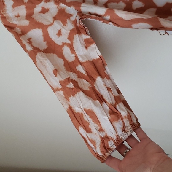 Elizabeth and James cheetah print tie dye dress flowy, on off shoulder, women XS - Picture 6 of 10